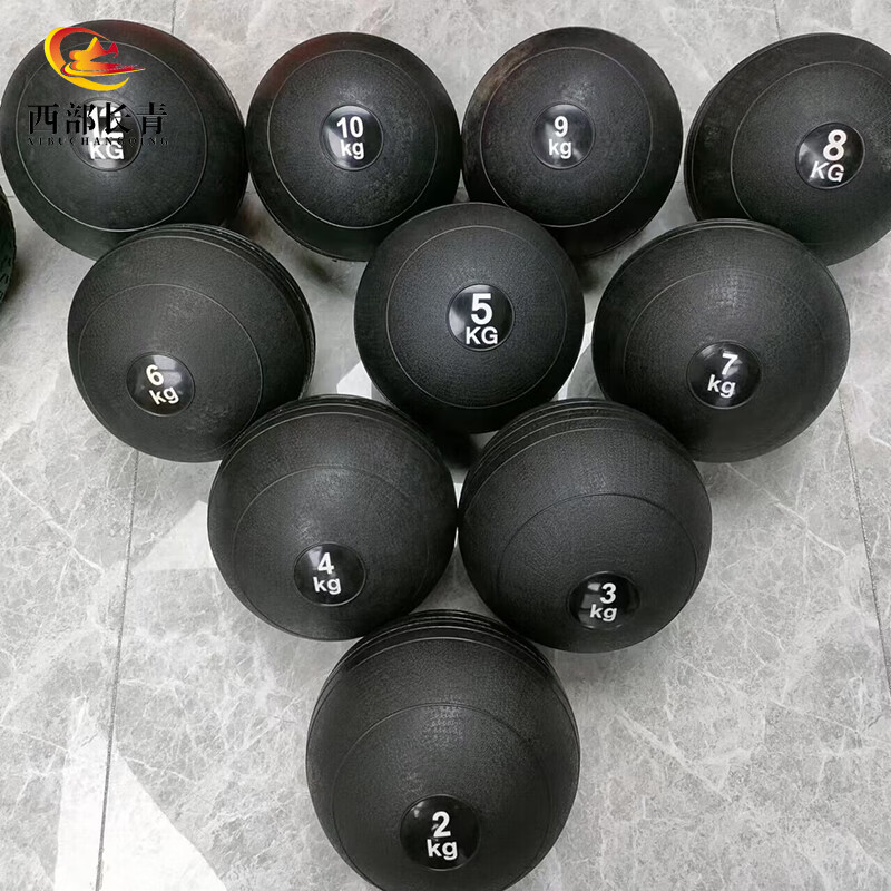 西部长青新大纲400米障碍体能训练组合障碍器材 重力球4kg高清大图