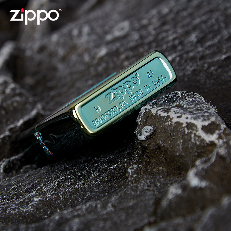 [苏宁自营]ZIPPO打火机正版绿冰离职宣言原装正品防风打火机刻字个性定制zippo