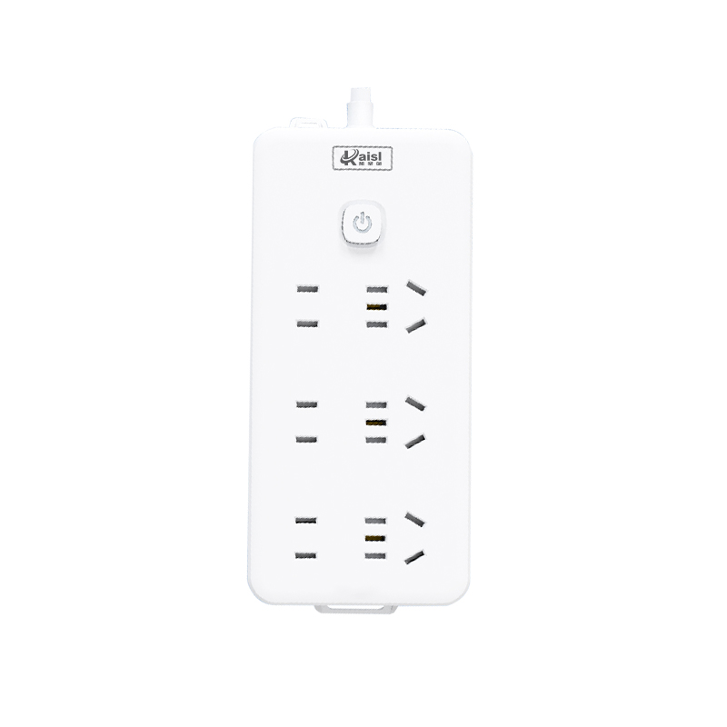 凯圣蓝 K06425 延长线插座 21 3米 2500W 2500W插排 插排(计价单位:个)白色高清大图