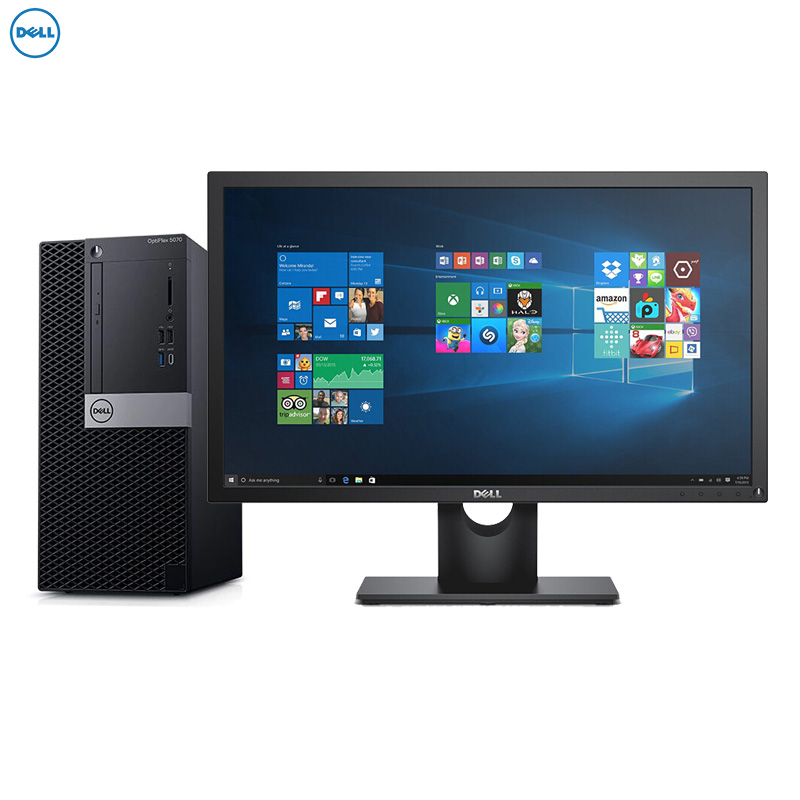 戴尔(DELL)OptiPlex5070MT 商用台式电脑 21.5英寸显示器(i5-9500 4GB 1TB DVDRW 2G独显 Win10H)商用办公 家用娱乐 性价比机高清大图