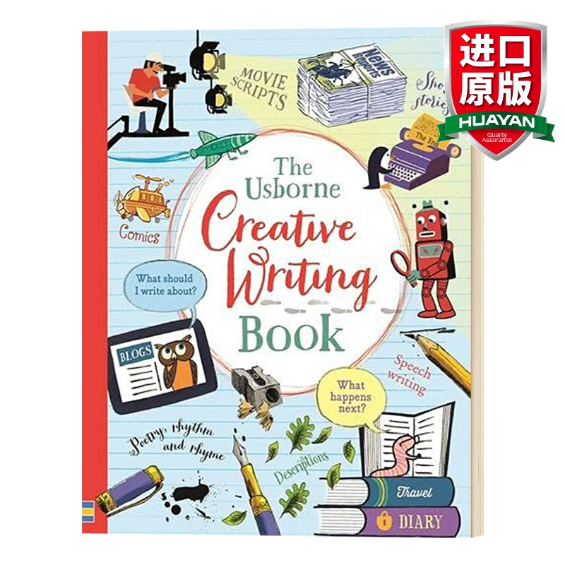 生活英语写作 中高级 [正版]创意写作笔记本 华研原版 Creative Writing Book 英文原版绘本 英语写高清大图