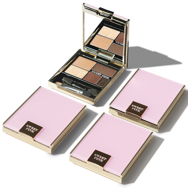 粉色安琪sweetpink 柔光娇俏眼影(活力粉)3.8G五色眼影高清大图