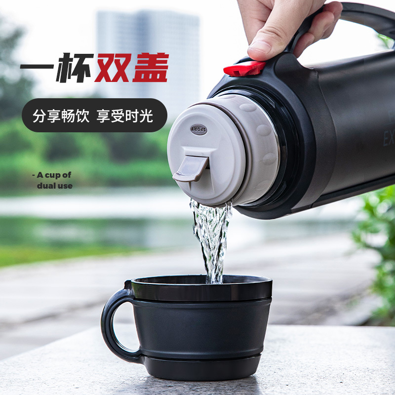 富光fga保温壶容量水壶男女水杯家用便携户外旅行学生车载热水瓶红色2