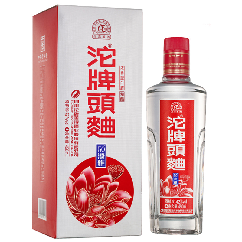 沱牌舍得沱牌酒淡雅沱牌头曲42度450ml6整箱装浓香型白酒