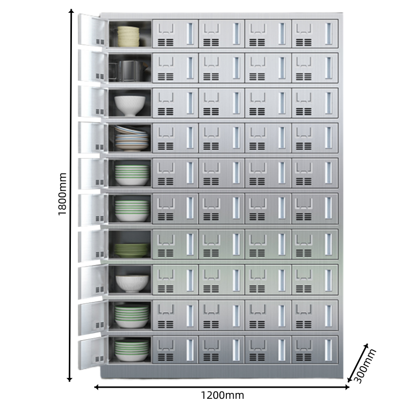 豫龙都不锈钢碗柜50门台高清大图