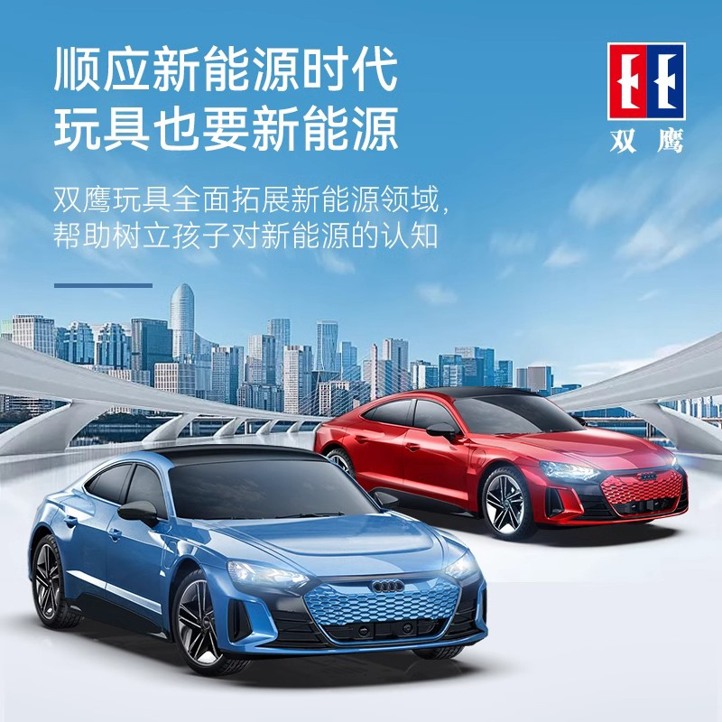 双鹰奥迪RS正版新能源遥控汽车电动玩具车跑车儿童男孩圣诞1663高清大图