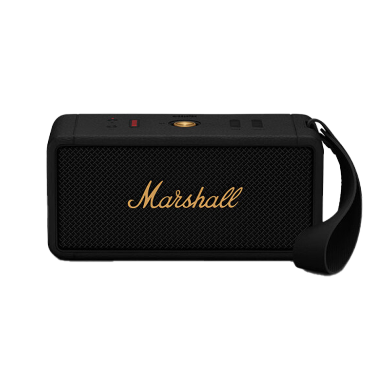 MARSHALL(马歇尔)MIDDLETON音箱便携式无线蓝牙家用户外防水音响 黑金色高清大图