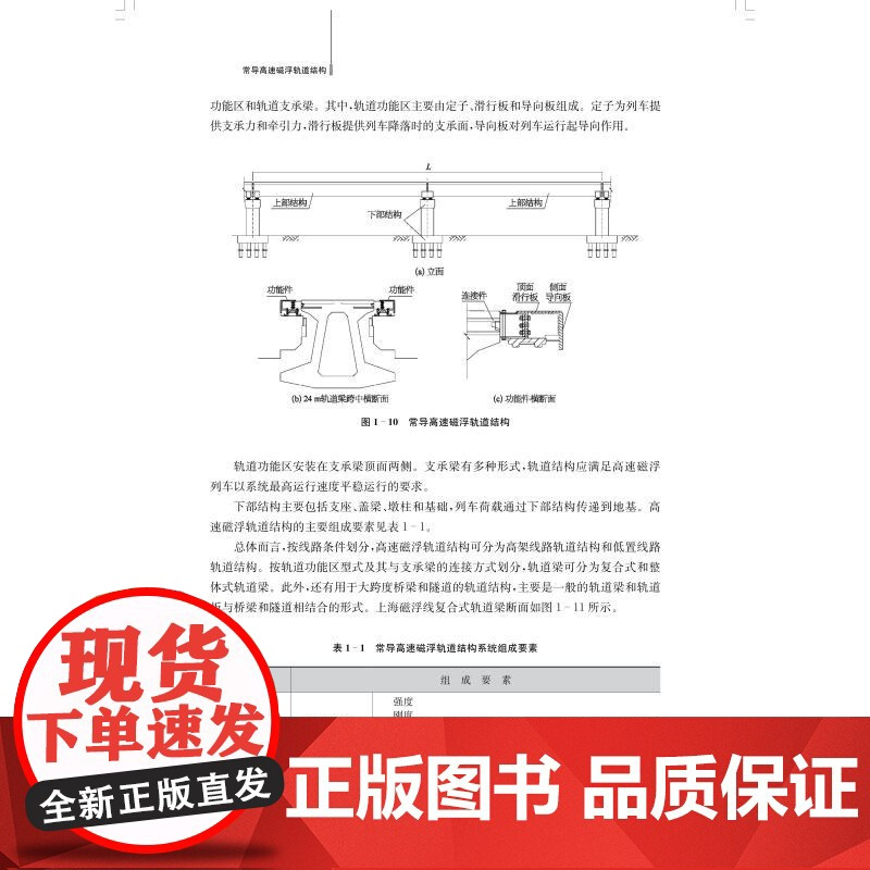 常导高速磁浮轨道结构 中国磁浮交通基础理论与先进技术丛书上海科学技术出版社