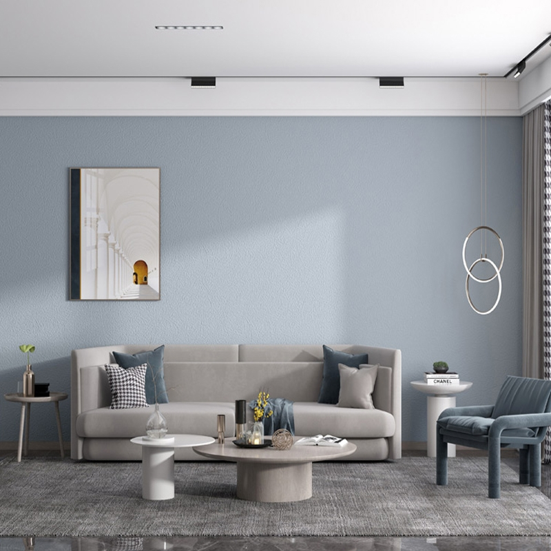 硅藻泥无缝墙布阿斯卡利全屋卧室客厅背景新款轻奢北欧风现代简约素色