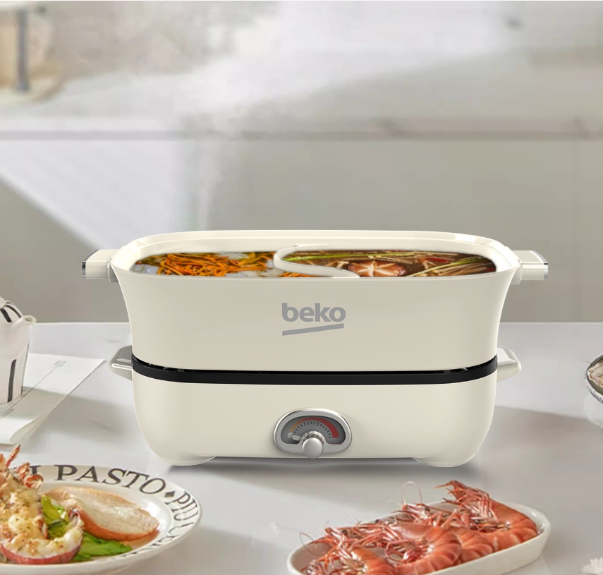 倍科(BEKO)电火锅BEC-M65AT 多功能料理电火锅 8cm加深分体式