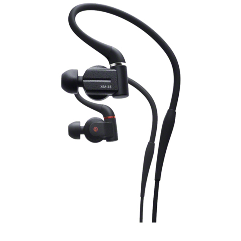索尼(SONY)XBA-Z5 圈铁结合耳机 高解析度音混合式三位趋动单元 黑色