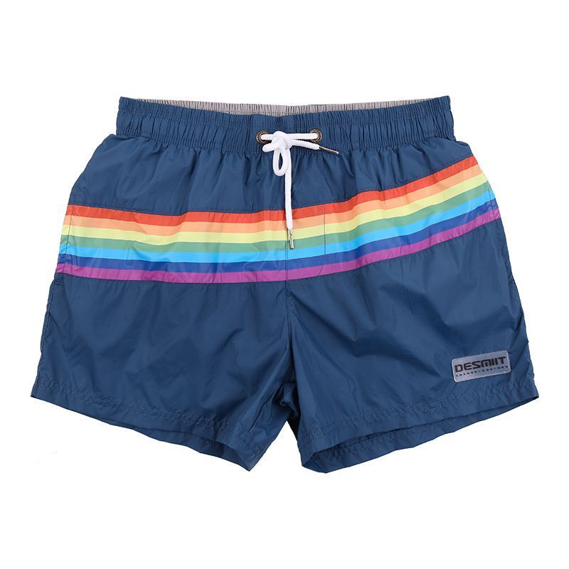 休闲短裤男夏季速干撞色三分裤海边度假泳裤宽松大码沙滩裤男士