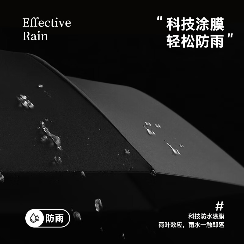 美度(MAYDU)三折手动伞加大加固双人伞铝合金抗风伞加大雨伞M3399藏青色高清大图