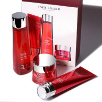 雅诗兰黛(Estee Lauder)红石榴精华水面霜保湿洗面奶 女士面部护肤套装礼盒 红石榴洁面+水+面霜