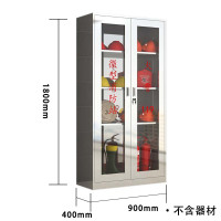 乙壬304不锈钢应急物资柜消防救援器材箱防护用品柜室外微型消防柜1800*900*400(加厚201材质)不含器材