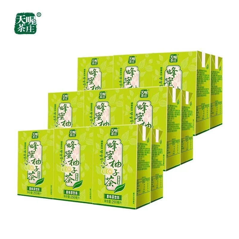 TenWow/天喔茶庄蜂蜜柚子茶250ml*16盒果味茶饮料量贩礼盒茶饮高清大图