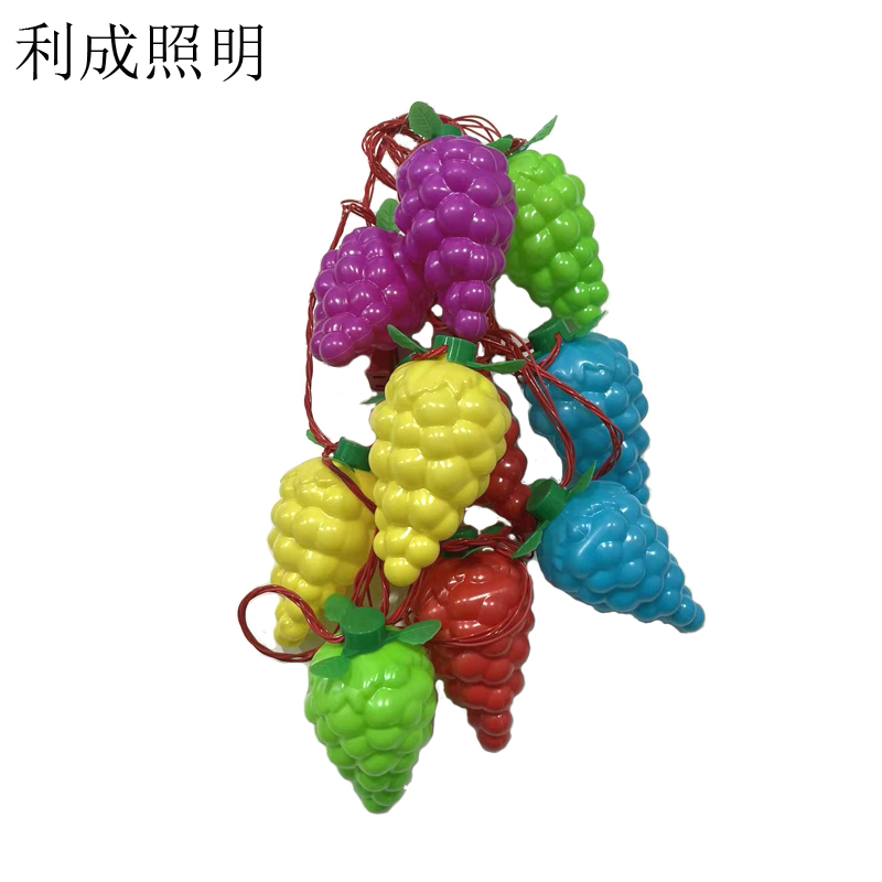 利成照明 LED灯笼串 5米10灯 葡萄款高清大图