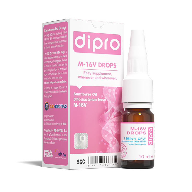 [倍感舒适]Dipro迪辅乐 儿童益生菌 肠胃舒适 M-16V滴剂10ml*2瓶+安比诺滴剂10ml*1瓶/组