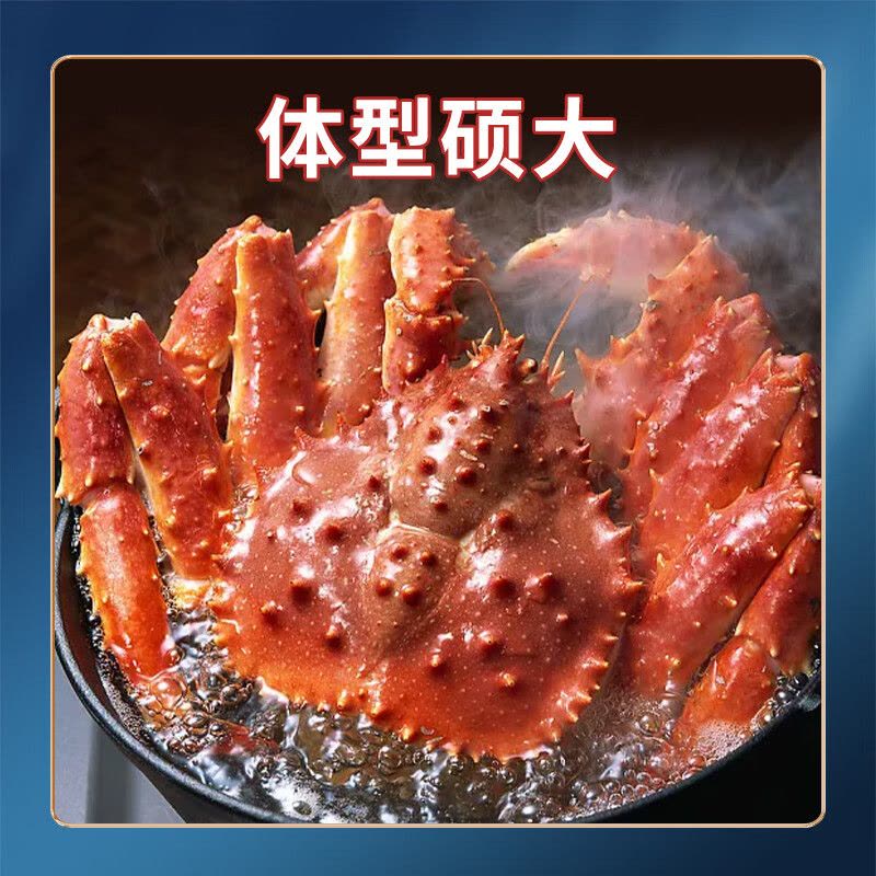 首鲜码头智利帝王蟹进口鲜活熟冻螃蟹水产海鲜礼盒智利帝王蟹F款3.6-4.0斤/只图片