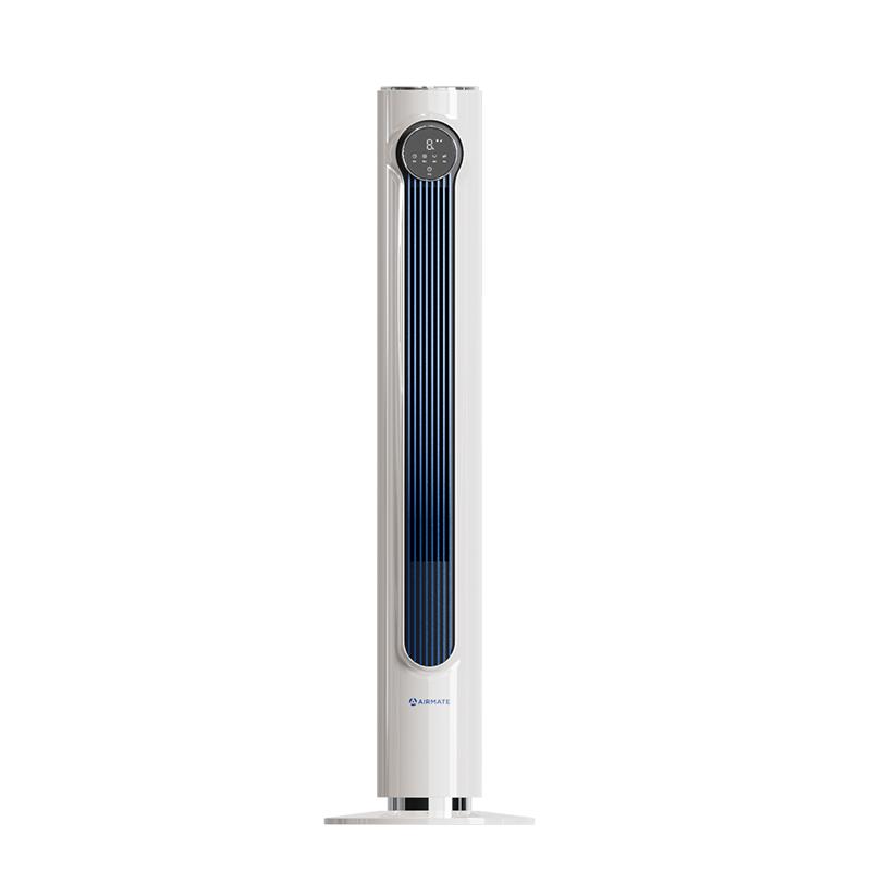 艾美特(Airmate)家用智能遥控定时电风扇/卧室节能低噪摇头落地扇/室内通风塔扇/无叶风扇 CT-R9