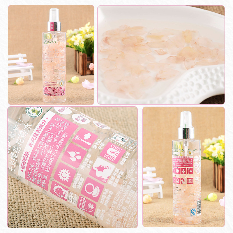 蔻斯汀(Kustie)千岛樱花花瓣水240ml 身体水乳 全身可用 随时补水