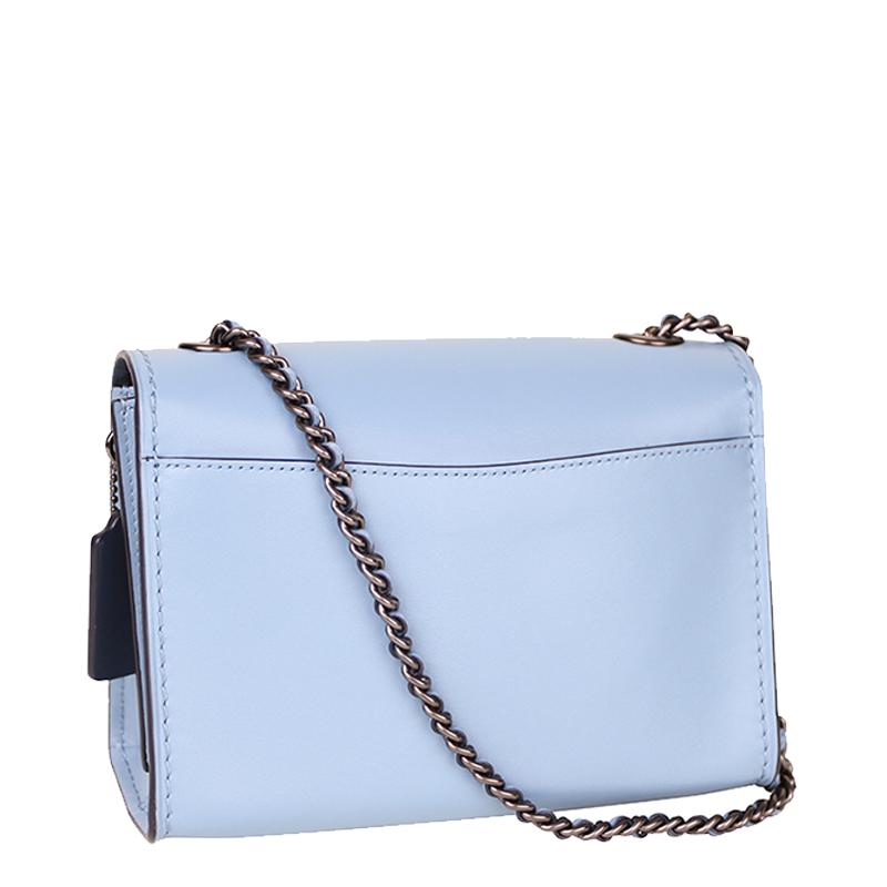 [直营]coach蔻驰 遍布茶玫瑰宝石parker18小牛皮包盖式单肩包斜跨包