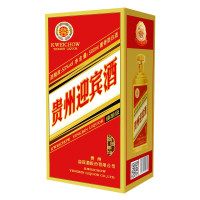 贵州迎宾酒53度酱香型白酒 金色年华500ml 单瓶装