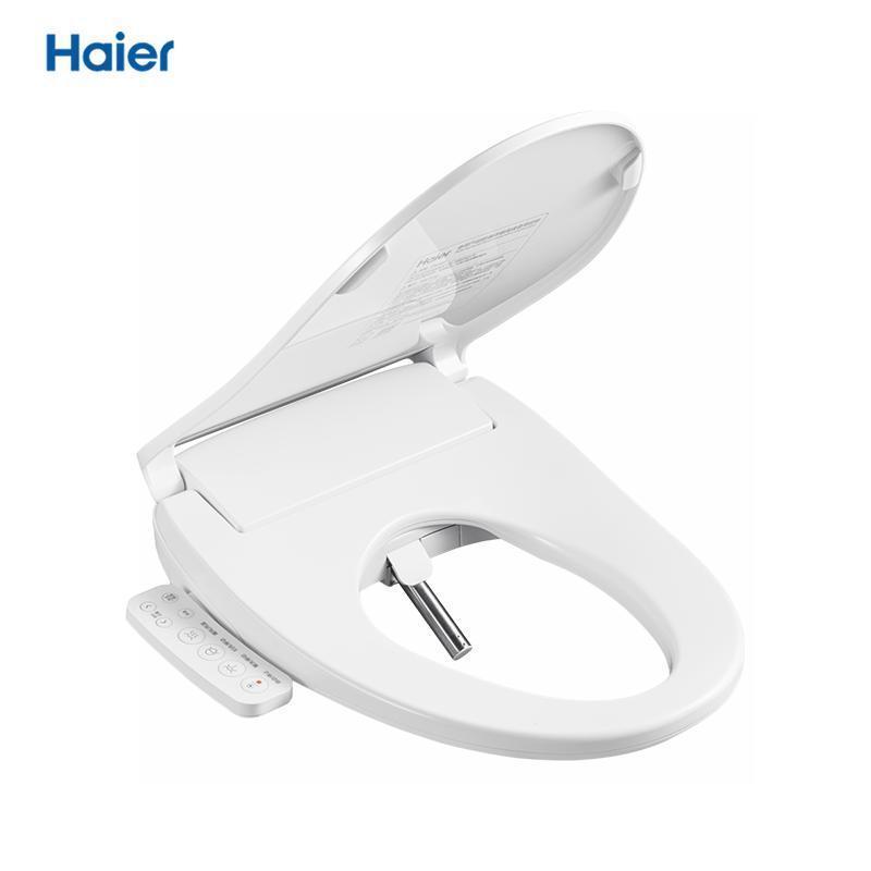 海尔(Haier)全自动即热式女性清洗座圈抗菌漏电保护暖风烘干智能马桶盖坐便器洁身器 X1-168Ppro