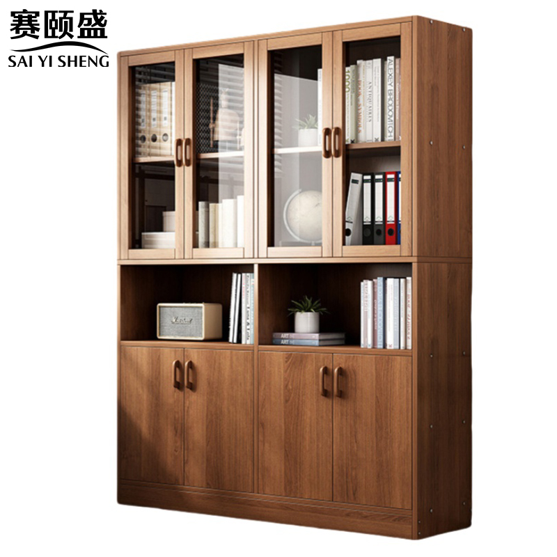 赛颐盛书柜木质书柜高清大图