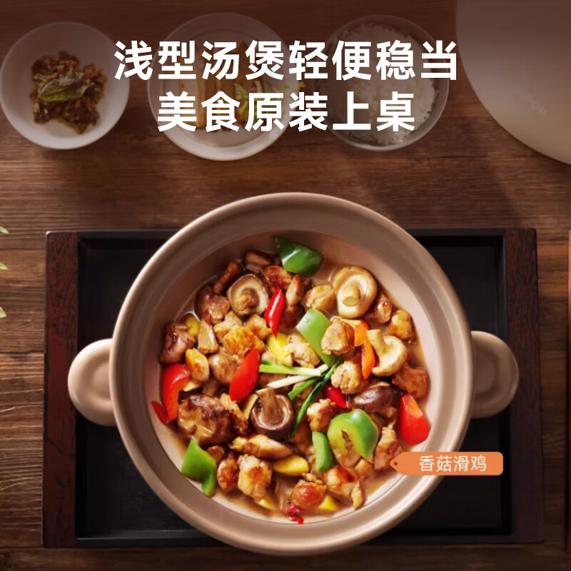 苏泊尔陶瓷煲2L轻便稳当高温不易开裂缤纷系列TB20UA1高清大图