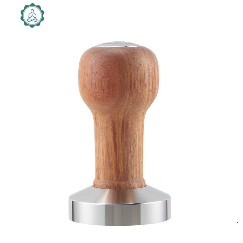 粉锤51/58mm木柄咖啡器具配套不锈钢实心压粉锤 咖啡布粉器 封后 不锈钢49mm压粉器