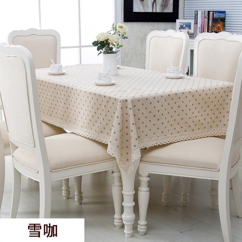 家柏饰(CORATED)桌布布艺棉麻日式小清新长方形餐茶几台布客厅家用北欧