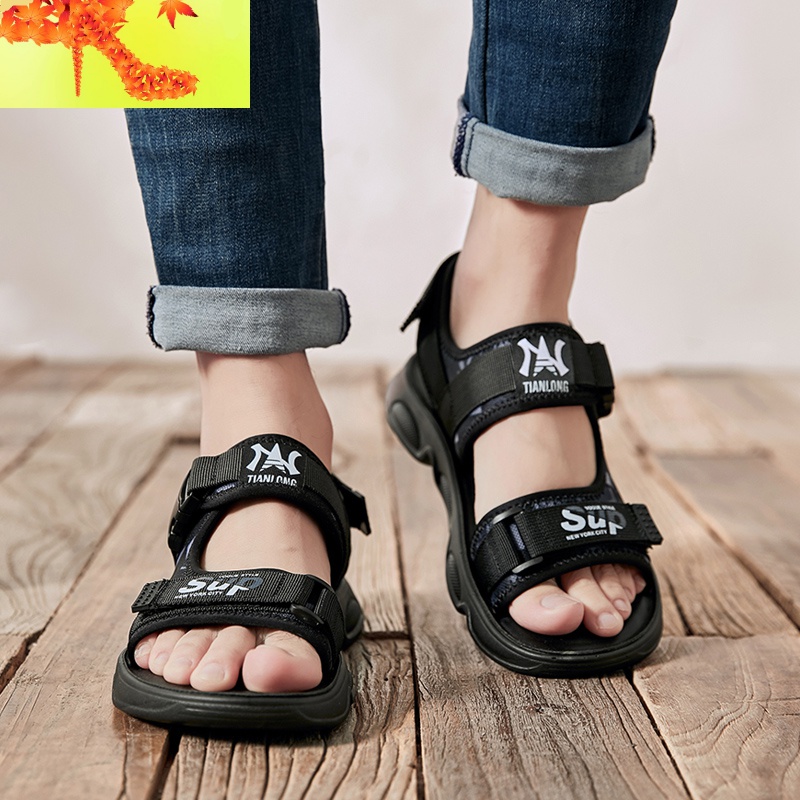 越南凉鞋男2020新款夏季时尚潮流罗马男士凉鞋夏天开车外穿沙滩鞋 简