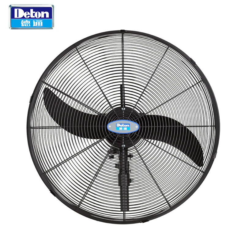 德通(Deton)工业强力风扇220V挂墙式壁挂扇可摇头三档调速工业风扇DF600-TW高清大图