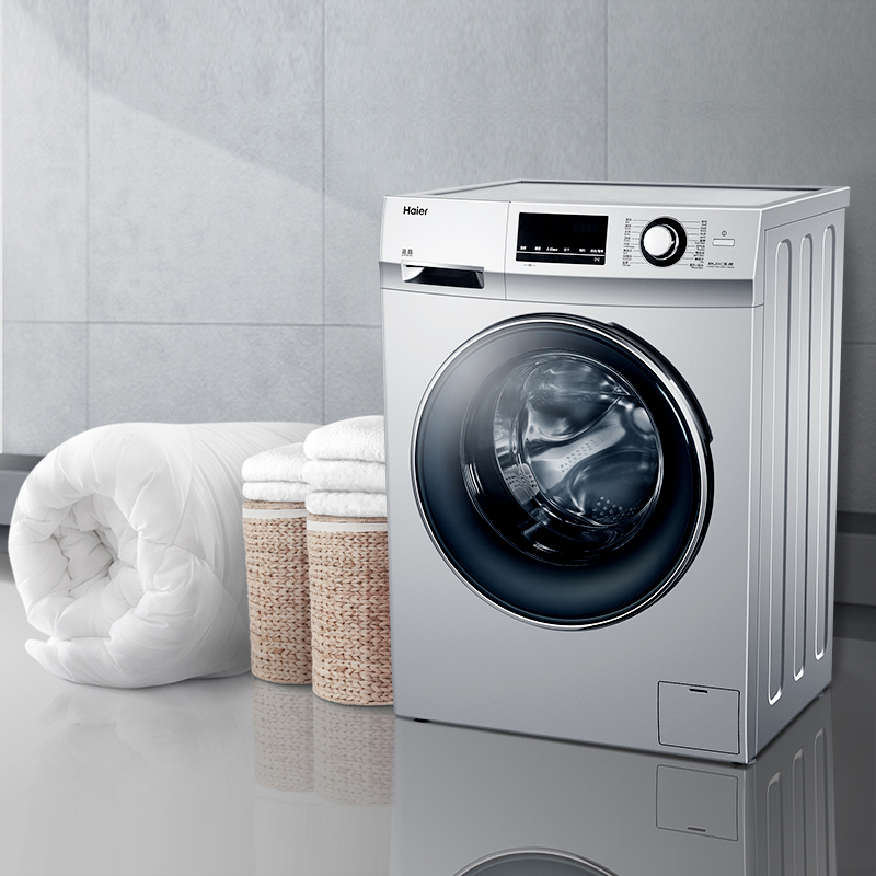 海尔(Haier)XQG100-HBX14636 10公斤大容量 变频全自动家用滚筒洗衣机 干衣机 洗烘一体机 空气洗高清大图