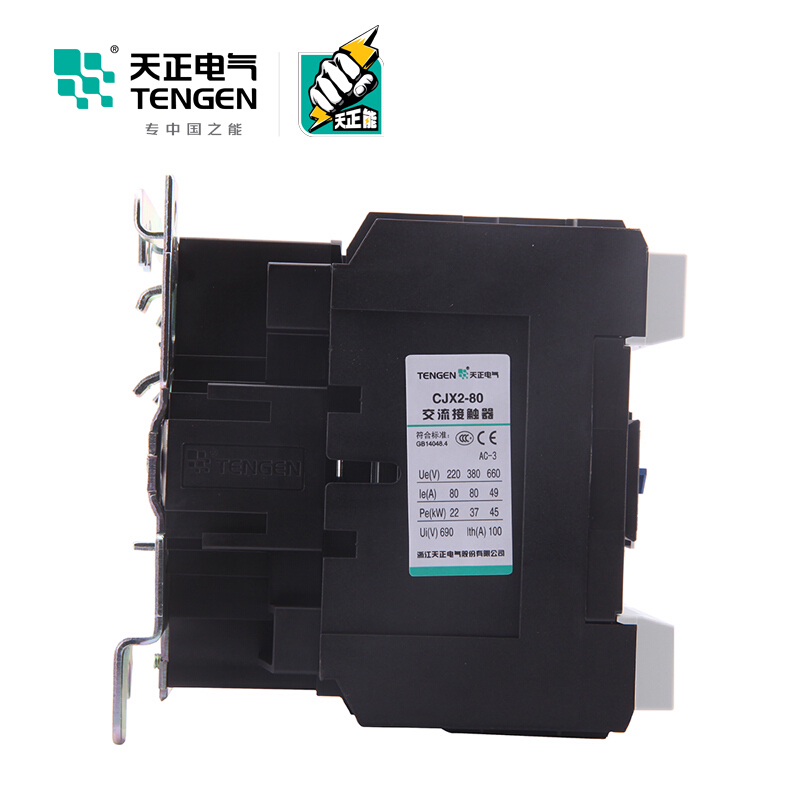 天正电气 CJX2-9511 380V 3NO 1NO+1NC 95A 50Hz 3P 02010070231 交流接触
