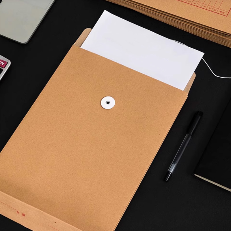 伴公式B1089 300g牛皮纸档案袋A4 侧宽5cm 50个/扎(单位:扎)高清大图