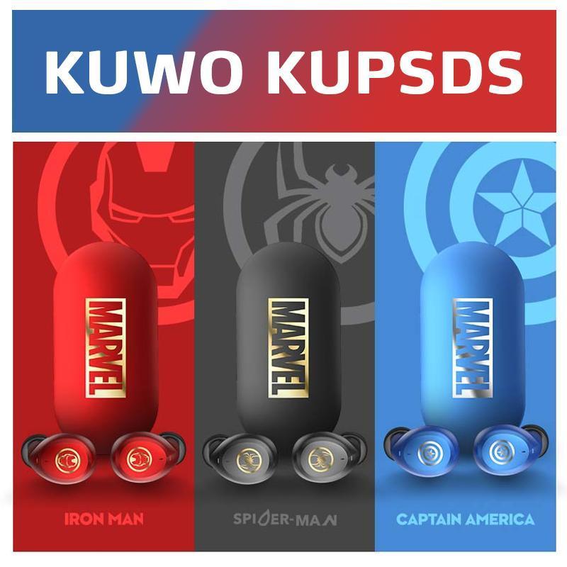 【漫威正版】（kupods）蜘蛛侠版 酷我联名款珍藏版真无线TWS蓝牙耳机 智能降噪 苹果/安卓手机适配 黑色