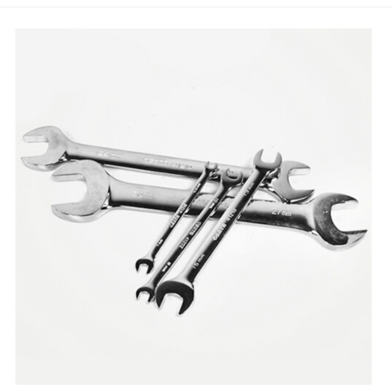 世达（SATA）41207 全抛光双开口扳手17*19MM