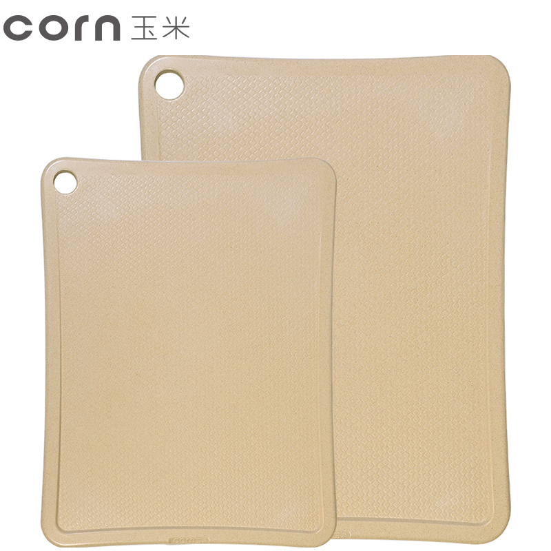 玉米(corn) 稻壳砧板 小号1个 家用菜板 宝宝辅食小菜板案板 长方形加厚切菜板厨房用具
