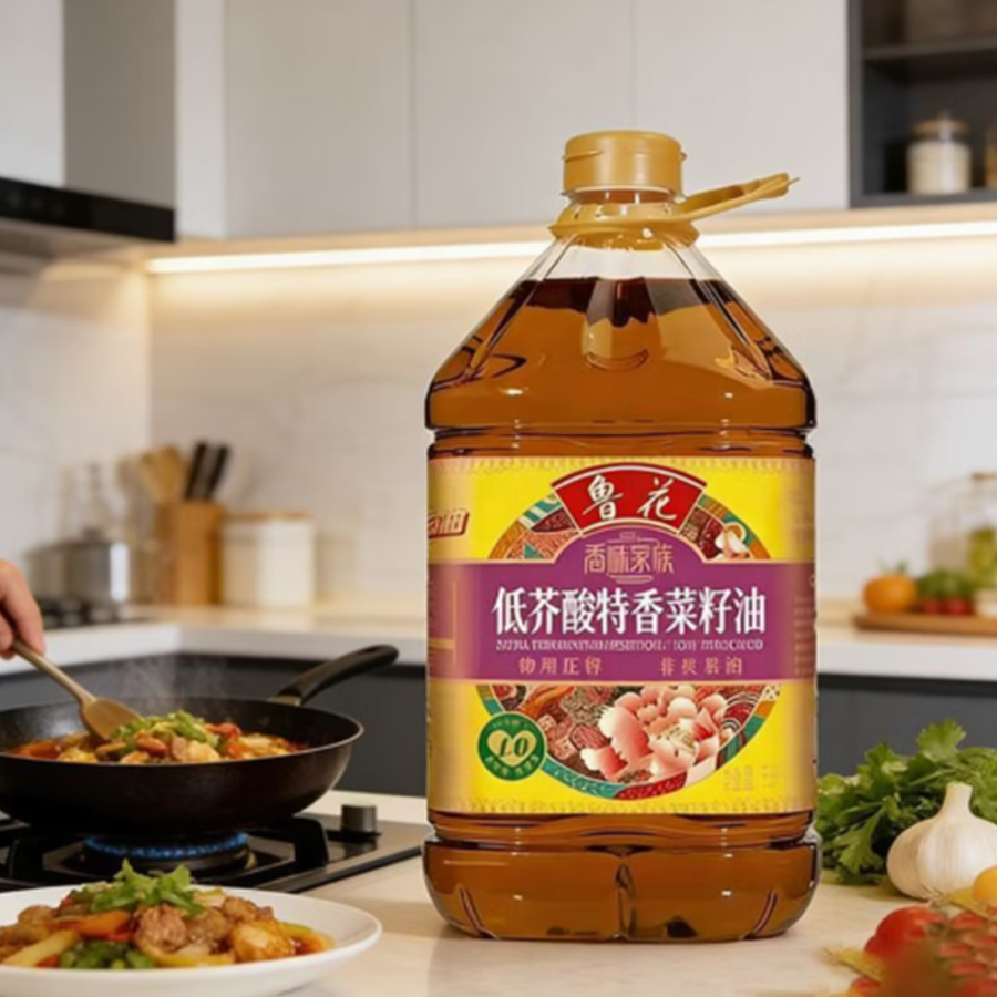 鲁花特级初榨花生油5L非转基因压榨原香健康美味厨房高清大图