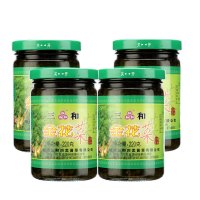 三和四美酱菜金花菜220g扬州特产秧草早餐下饭菜咸菜4瓶装
