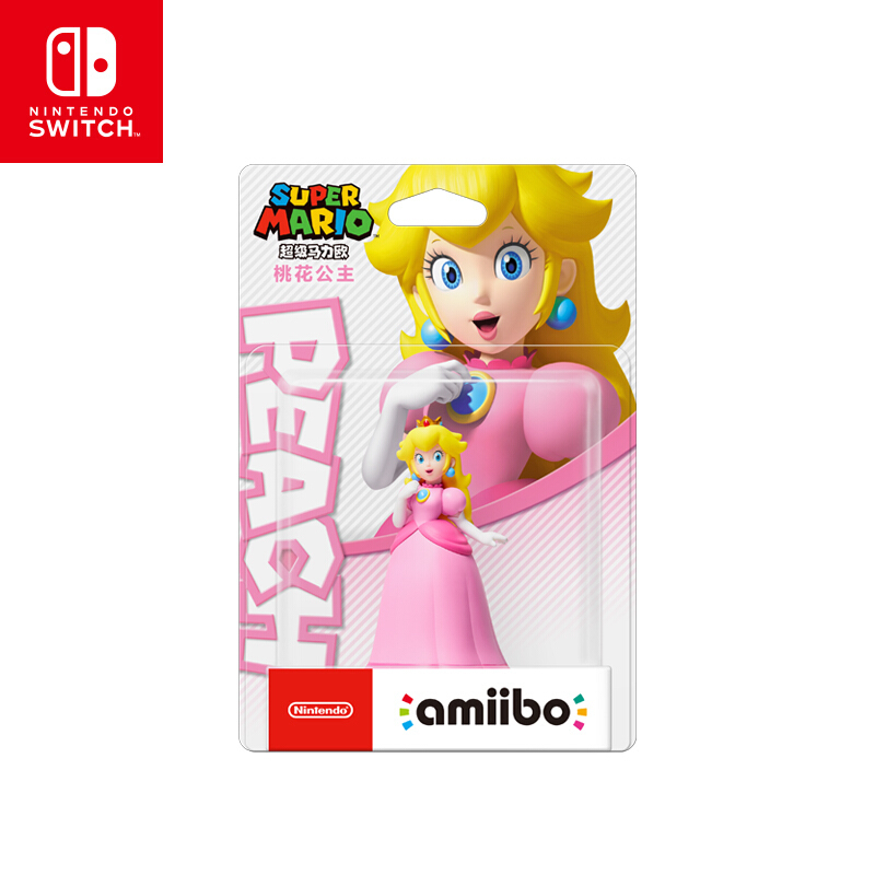 任天堂 Nintendo Switch 超级马力欧 桃花公主 标准款 国行amiibo游戏互动模型 NS周边配件