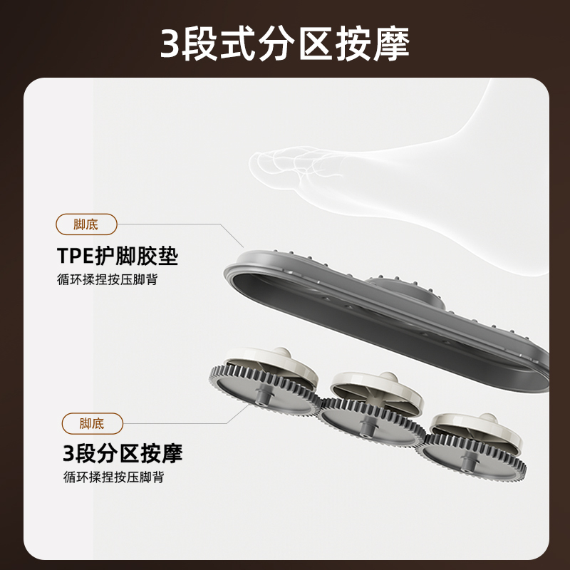 泰昌Taicn智能泡脚桶恒温杀菌足浴洗脚盆过小腿高深桶加热自动按摩节日礼物送父母长辈TC-055A(气襄)白高清大图