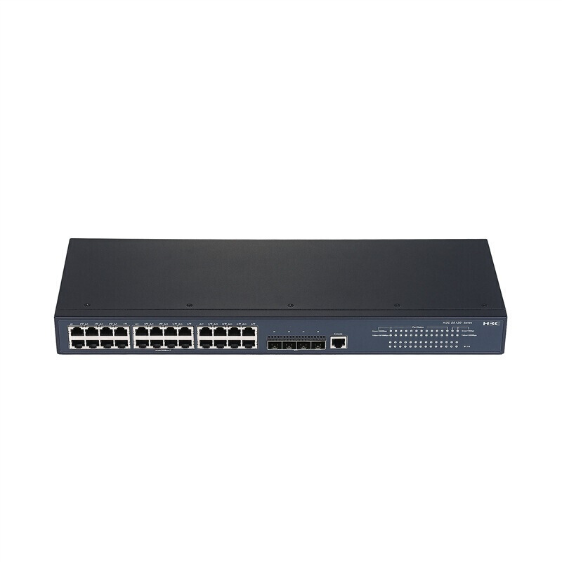 华三(H3C) LS-5130-28S-SI 24口千兆三层网管企业级网络汇聚交换机 万兆上行