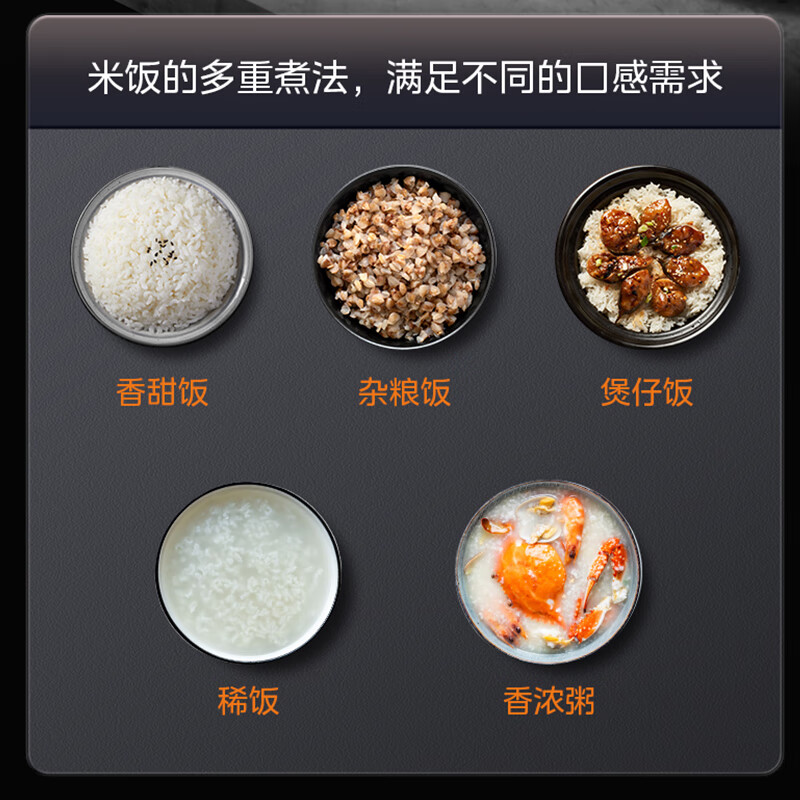 美的 (Midea)智能电饭煲饭锅4升匠铜聚能釜可拆洗内盖24小时预约定时MB-AFB4045R高清大图