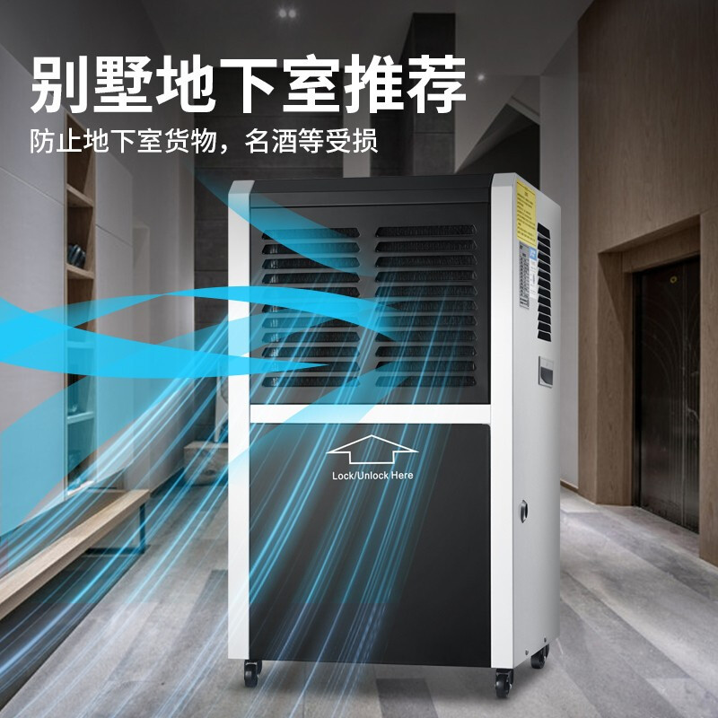 多乐信(DOROSIN)工业除湿机 家用除湿器松下压缩机地下室抽湿机商用仓库大面积防潮DR-600L GD