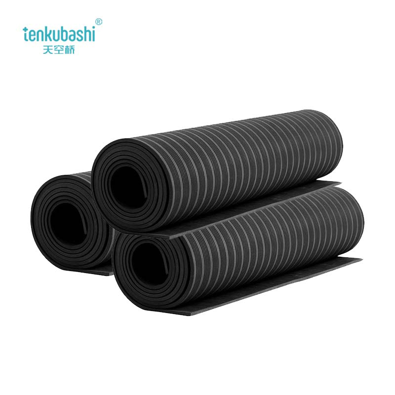 天空桥 绝缘橡胶垫 黑色条纹10mm*1m*5m 卷高清大图
