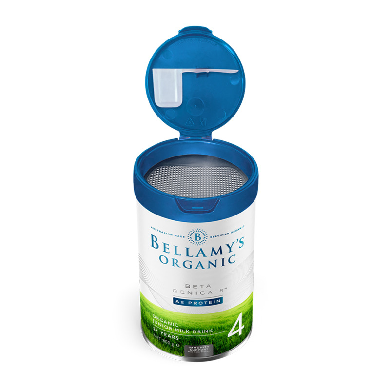 保税贝拉米(Bellamy’s )宝宝有机奶粉4段800g/罐进口婴幼儿四段奶粉2岁以上白金版含A2蛋白高清大图