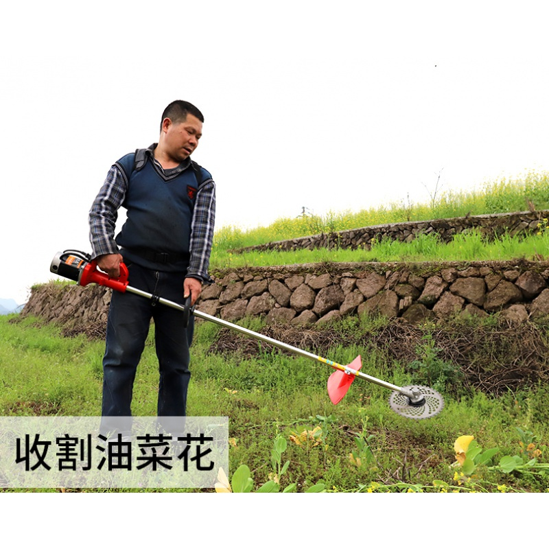 无刷电动割机除机弹痕充电式多功能小型家用打坪除草机